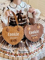Bear Cookies - Kawaii Lolita Bag, Embroidery & Bow - image 3