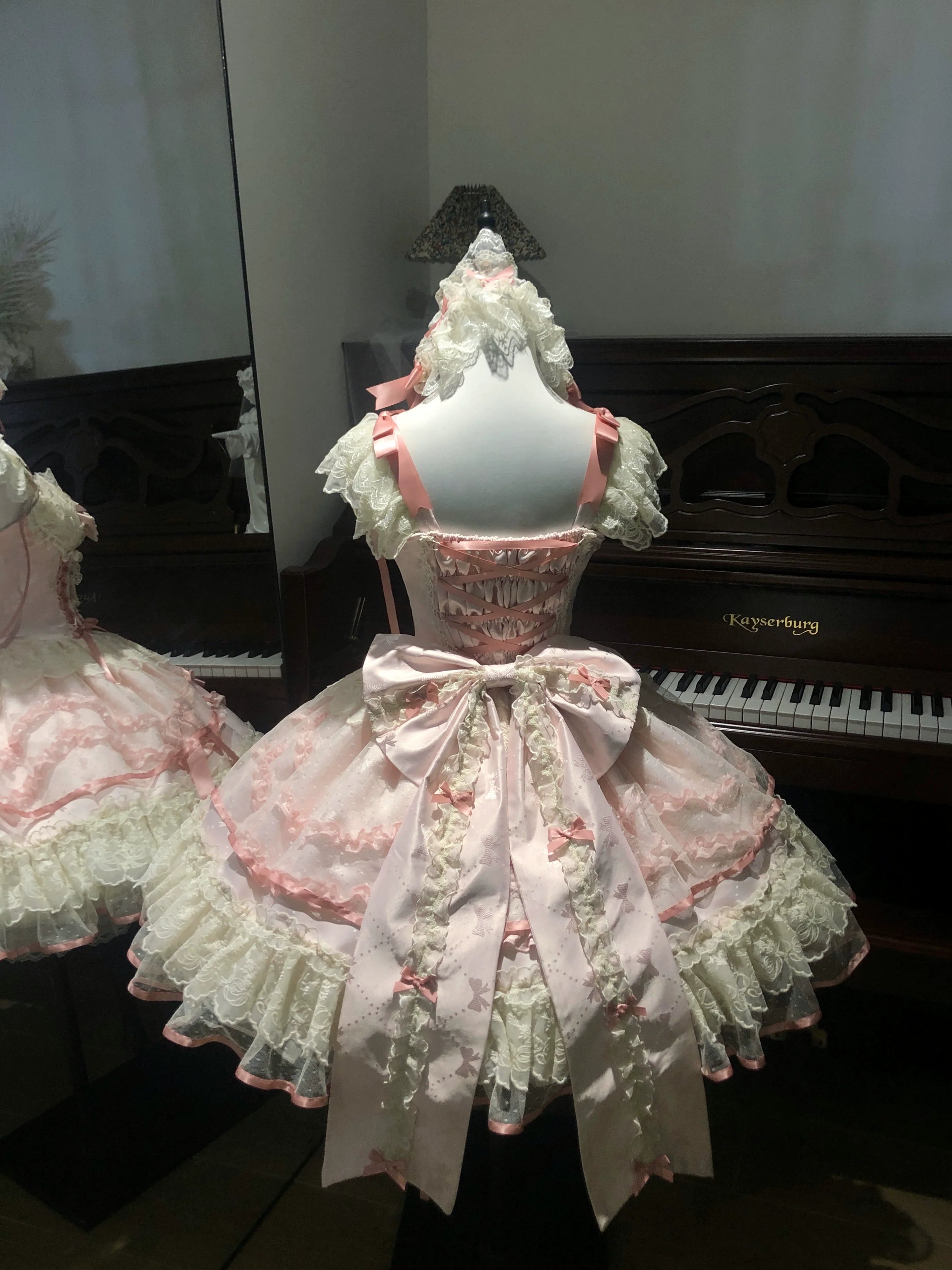 Dreamy Butterfly - Ballet-style Sweet Lolita JSK Dress With Large Bow Trailing - image 20
