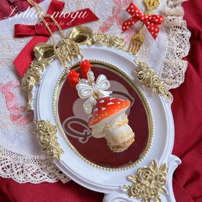 Handcraft Kawaii Lolita Mushroom Necklace - image 34