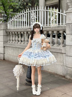 Dreamy Butterfly - Ballet-style Sweet Lolita JSK Dress With Large Bow Trailing - image 17
