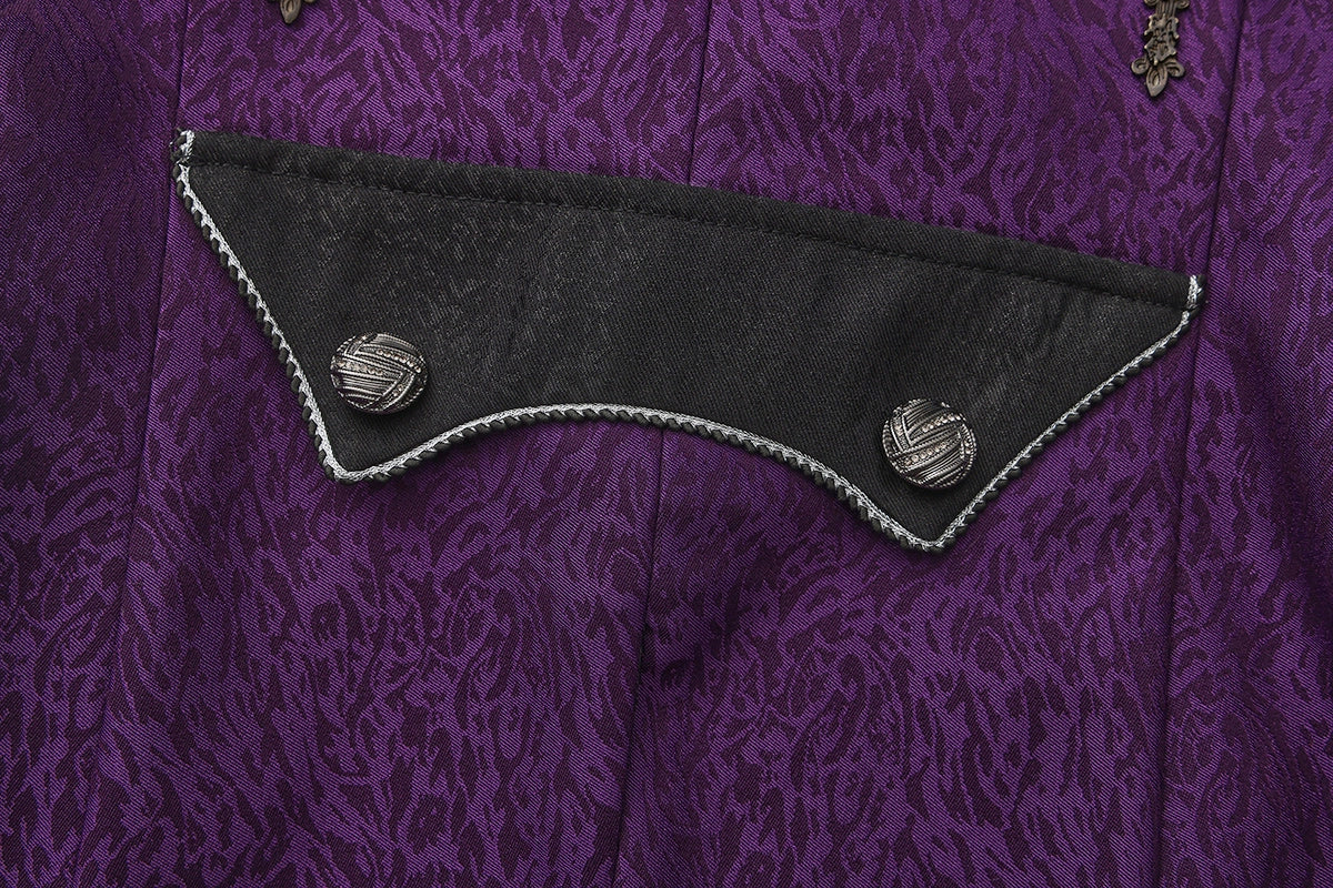 Eternal Crimson Moon Forest - Ouji Lolita Tailcoat Vest - image 12