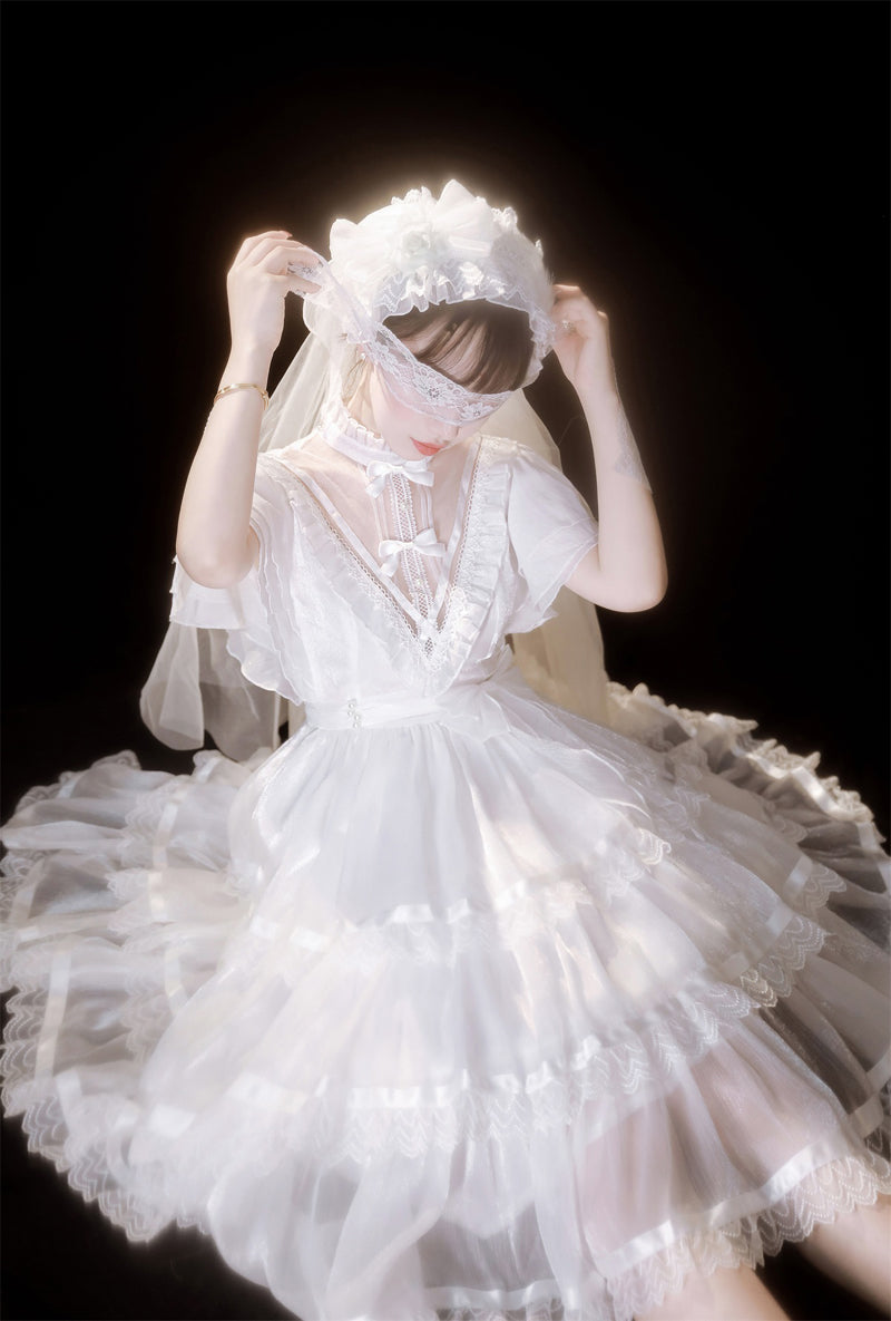 Castle Night - Dark Themed Gothic Lolita OP - image 4