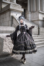Fate Quartet Gothic Bridal Lolita JSK Dress - image 6
