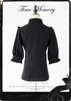 Earl Girl - Chiffon Classic Lolita Shirt, Mid-Length Mutton Sleeves - image 29