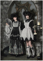 Raven's Night Song Oriental Gothic Lolita Dress Set - image 4