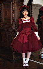 Annie's Gift - Elegant Velvet Lolita OP Dress - image 1