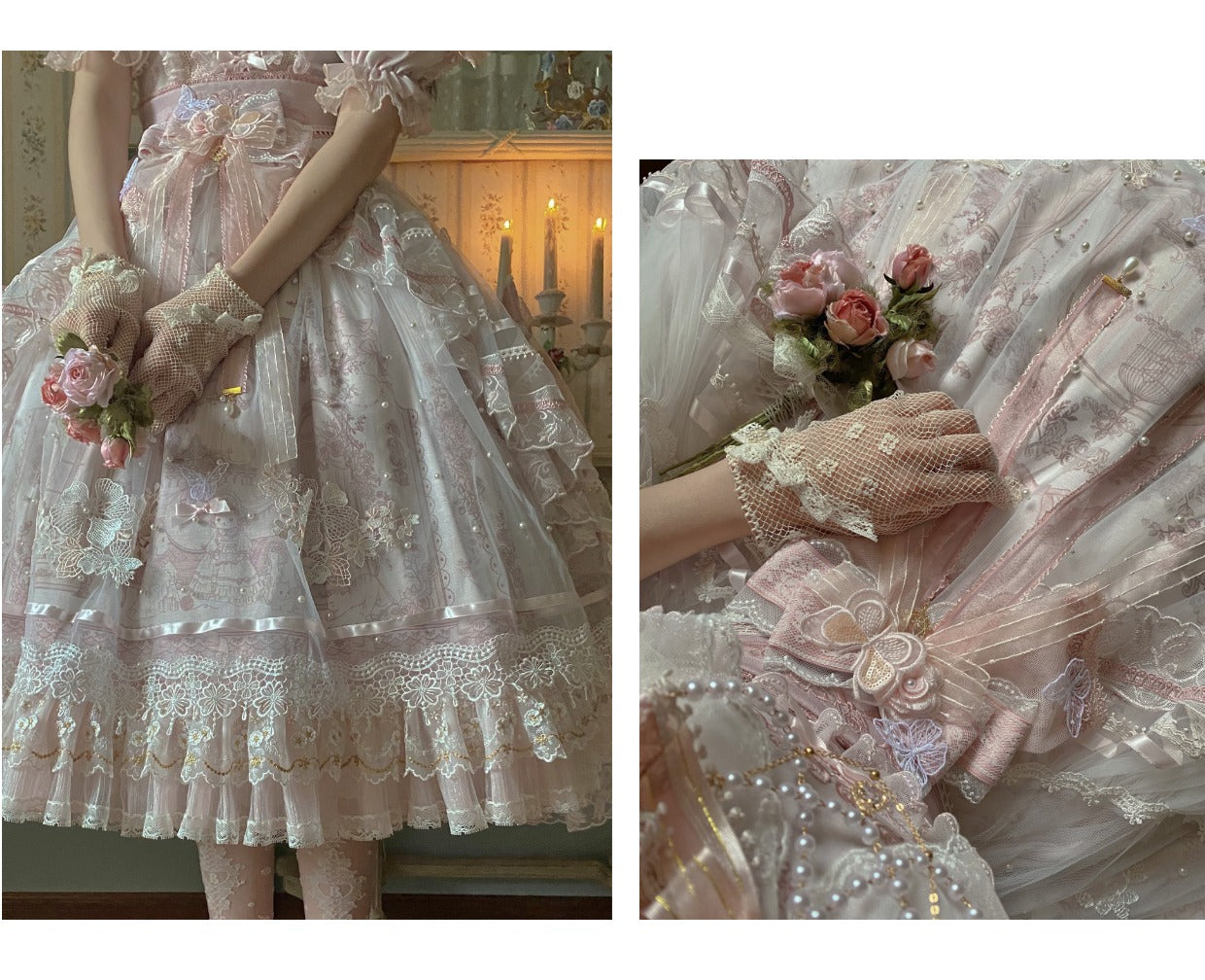 Sunset Realm Lolita Bride Gorgeous OP FS - image 22
