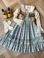Green Fairy Tales Classic Plaid Plus Size Lolita JSK Dress - image 19