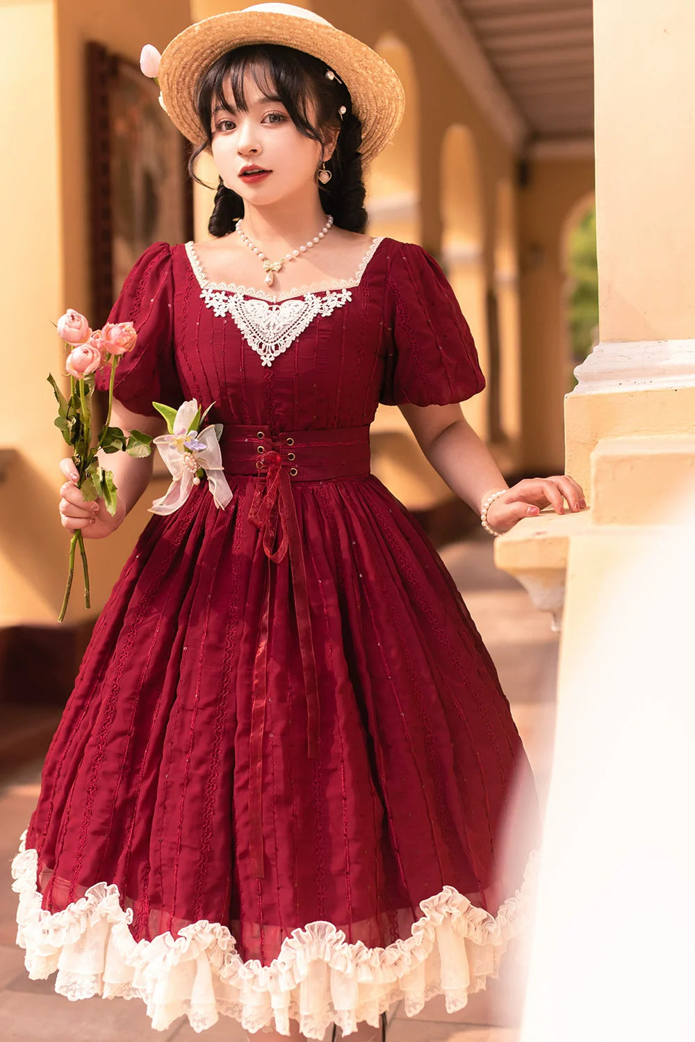 Tulip - Classic Lolita Short Sleeve OP Dress - image 32