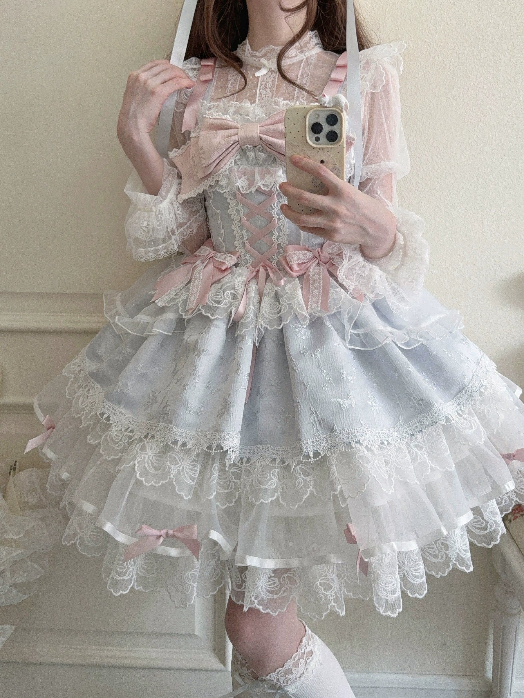 Fleeting Isle - Sweet Lolita Ballet Style JSK Dress - image 27