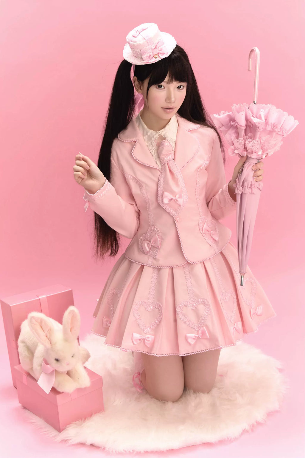 Promise After Class - Old School Lolita Fitted Blazer & Pleated Skirt Set - image 8