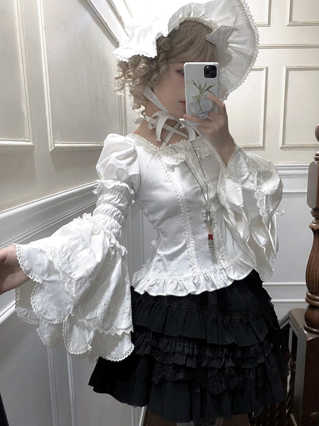 Haruhime Momoko - Cotton Old School Lolita Blouse Collection - image 18