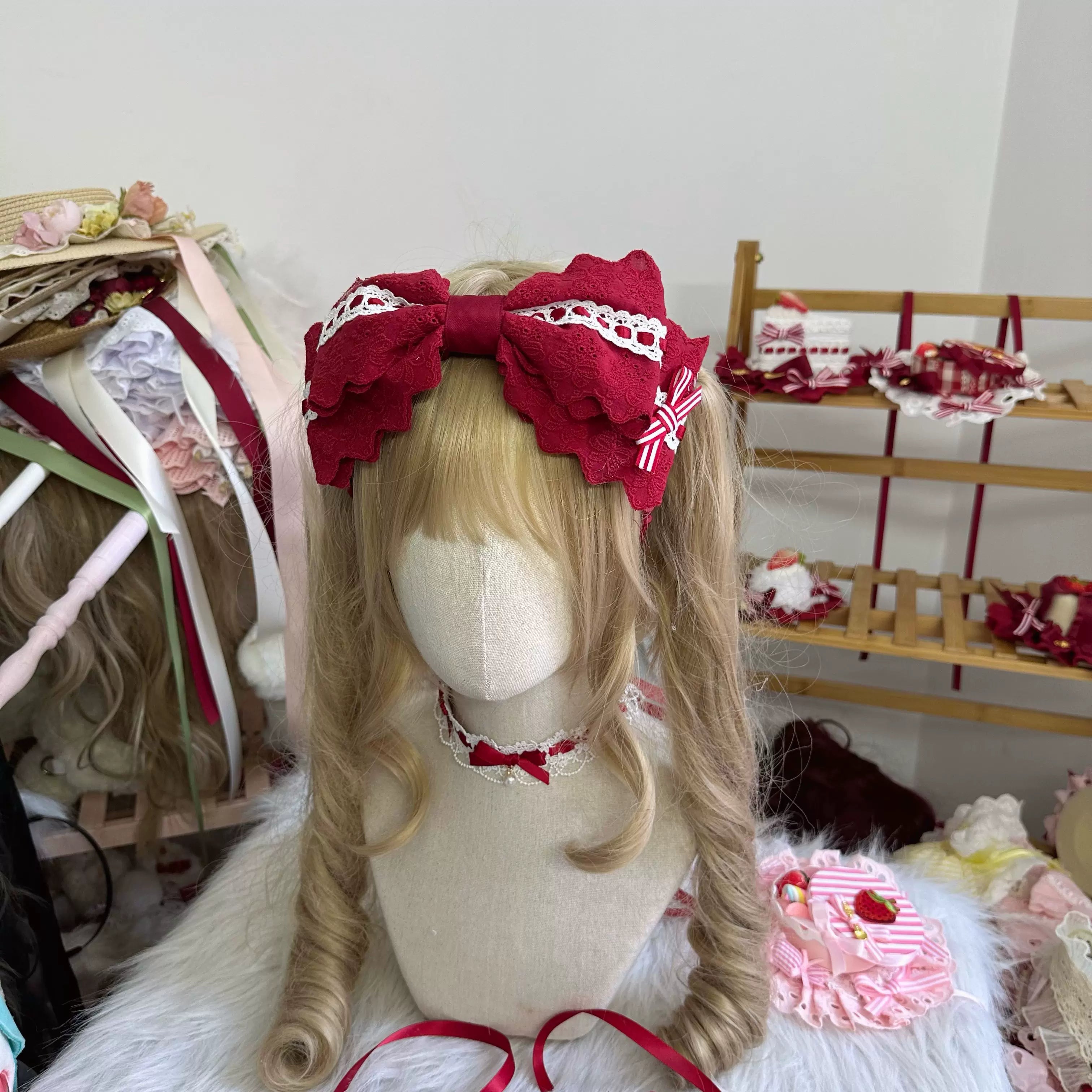 Sweet Lolita Strawberry Cake Headdresses and Jewelry - image 10