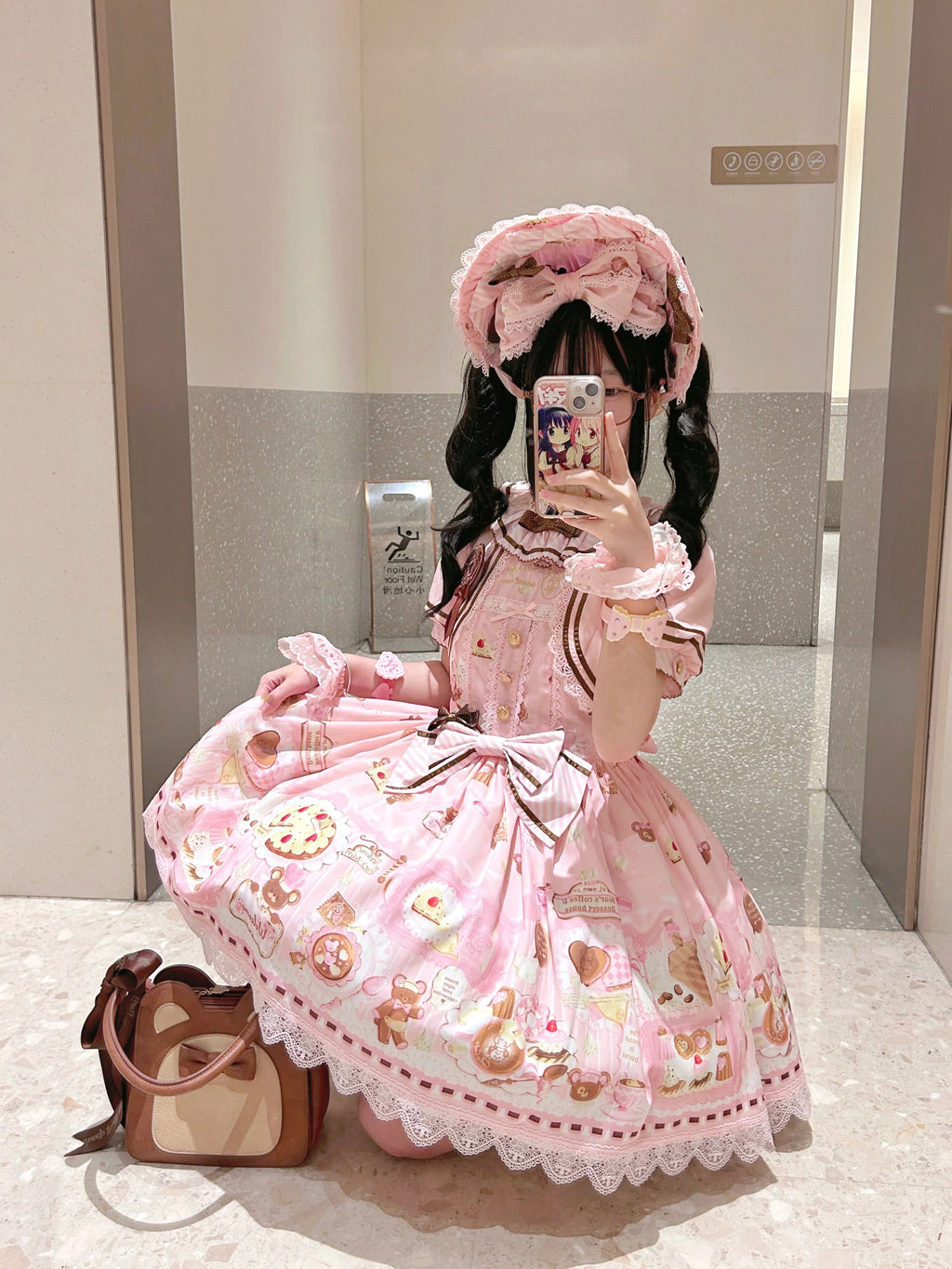Dream Teahouse - Dessert Print Kawaii Lolita OP Dress Suit - image 37