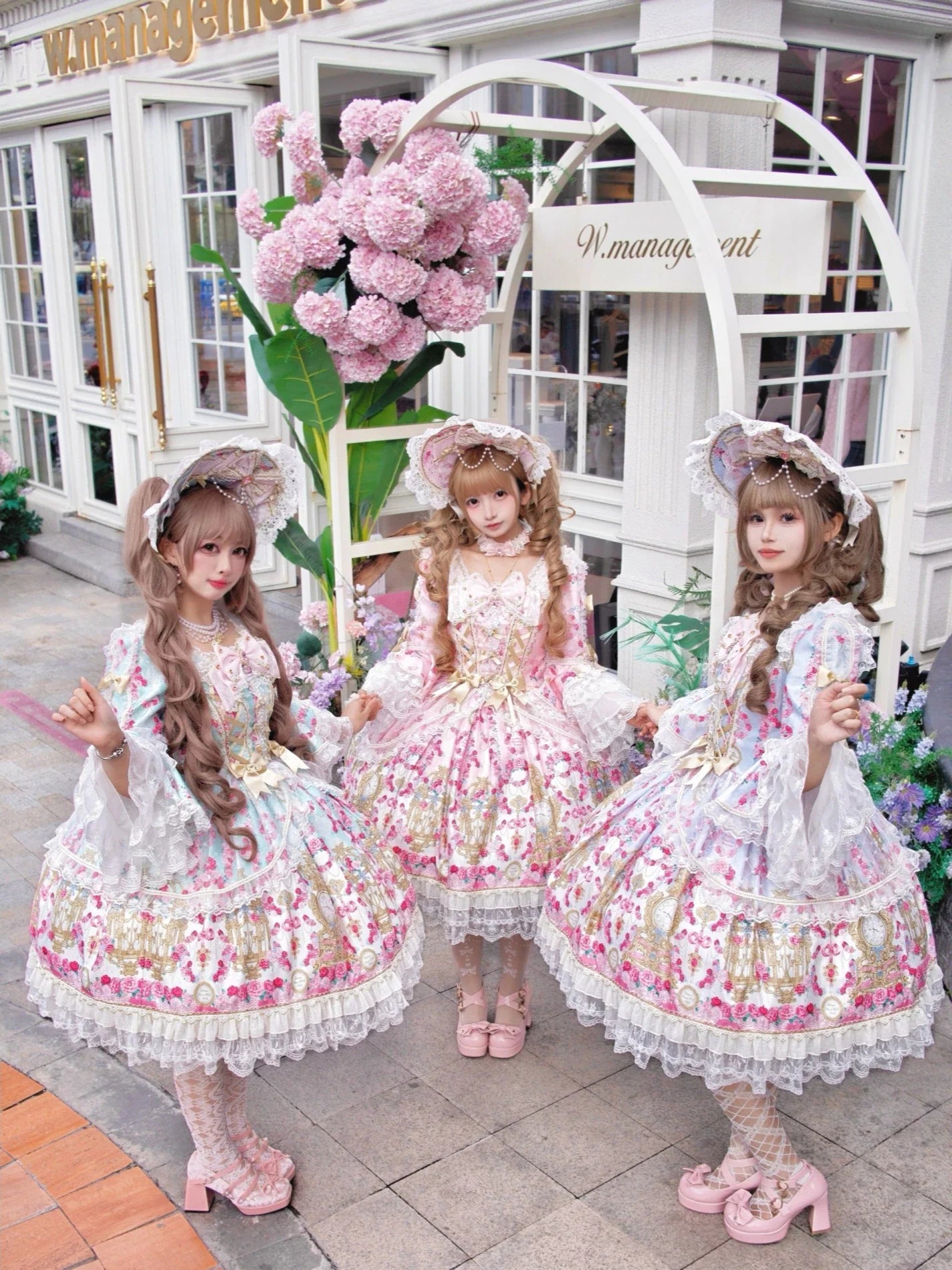 Rose Garden Prelude - Sweet Lolita OP Dress, Floral Printed - image 16