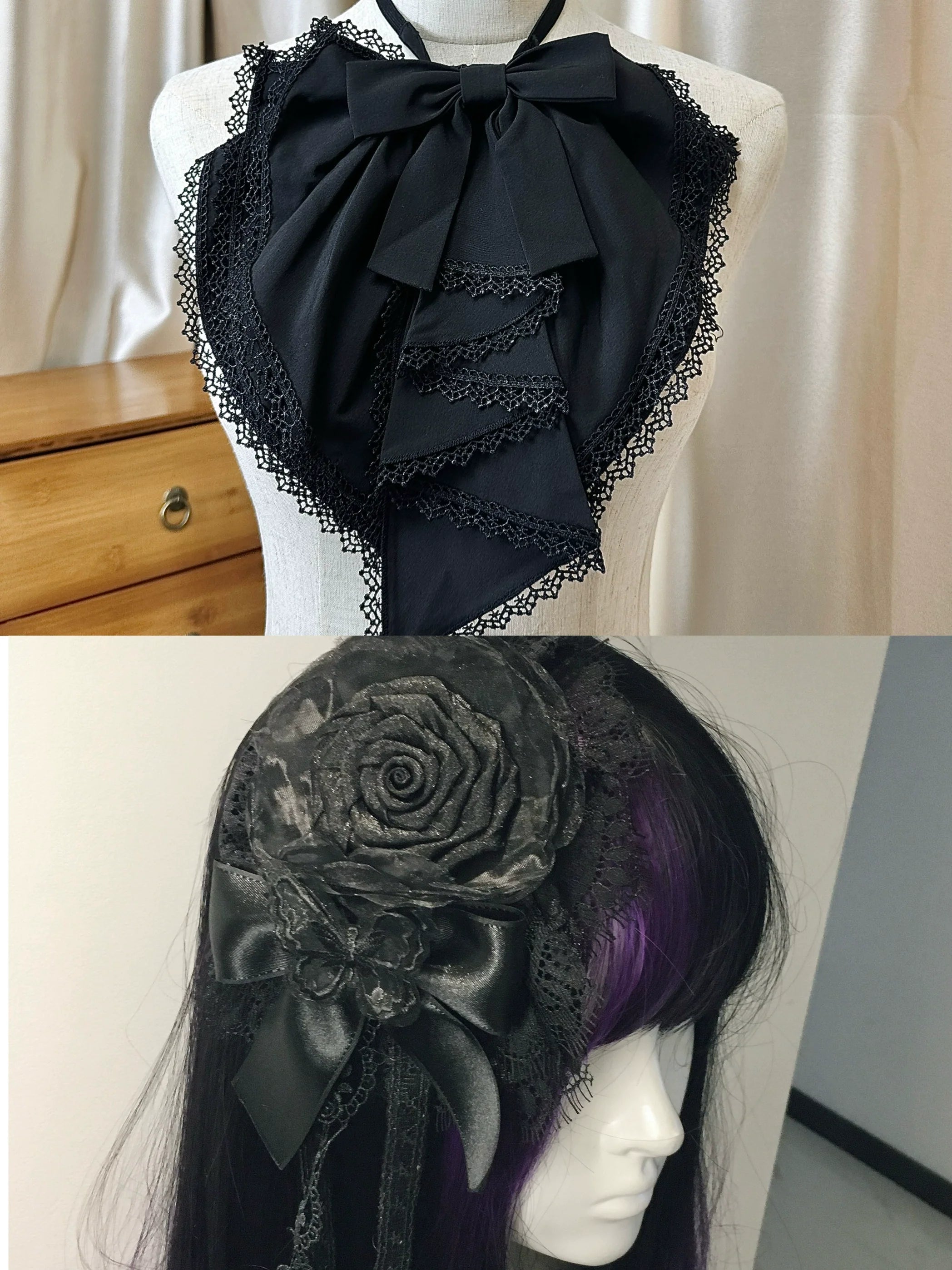 Gothic Fishbone Corset Lolita SK and Shirt Set - image 20