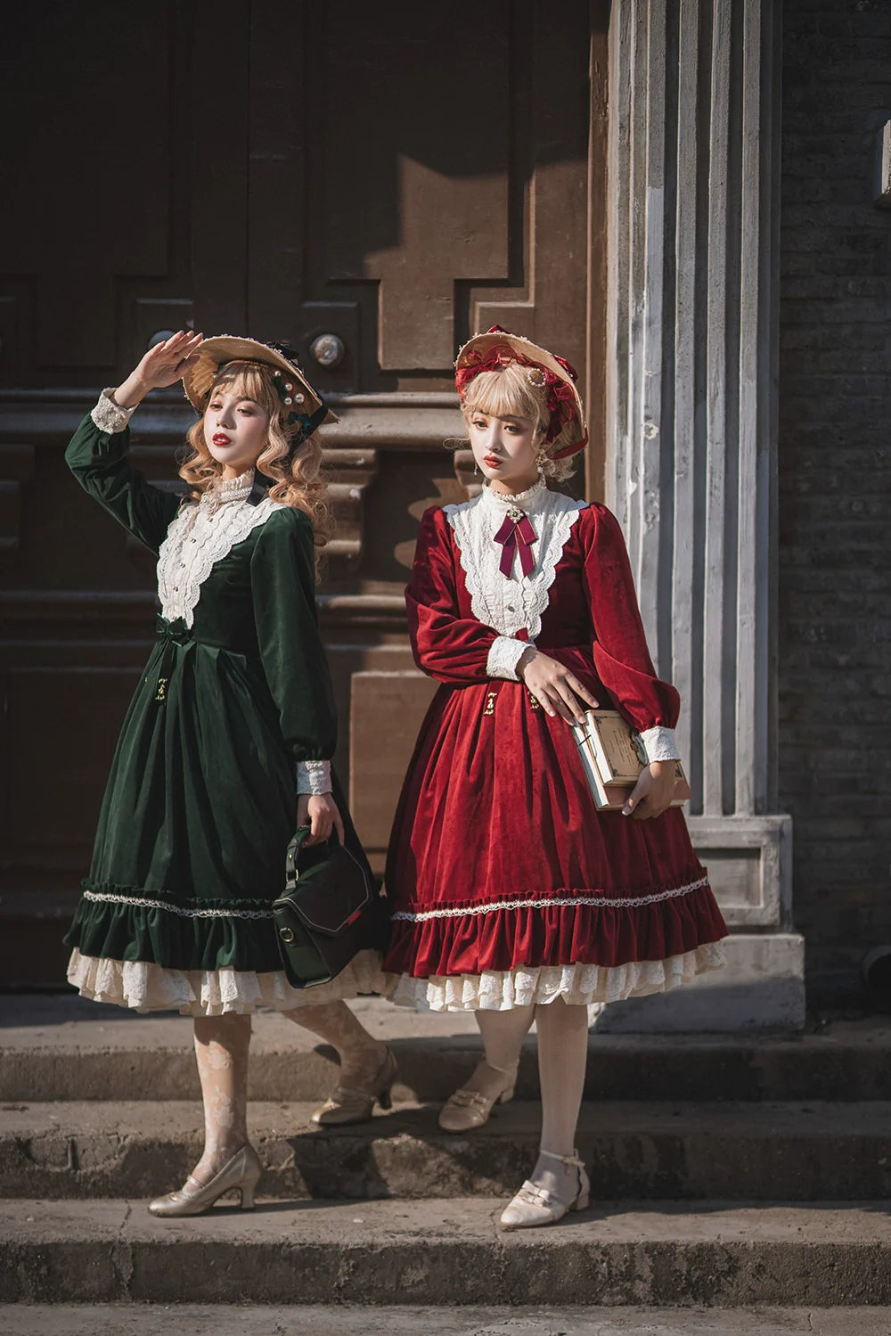 Vintage Elegant Velvet OP Dress - image 6