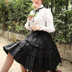 Classic Lolita Black SK Puffy Skirt - image 1