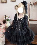 Mist Cardigan - Lightweight Sweet Lolita Bolero, Ruffle Details - image 9