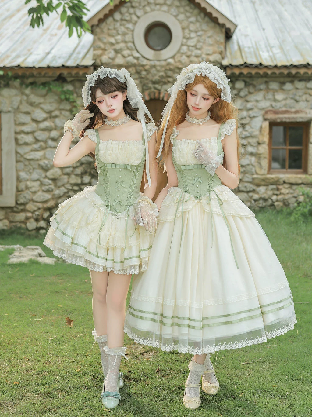 Unfailing - Classic Lolita Bow Jacquard Corset JSK Dress - image 1