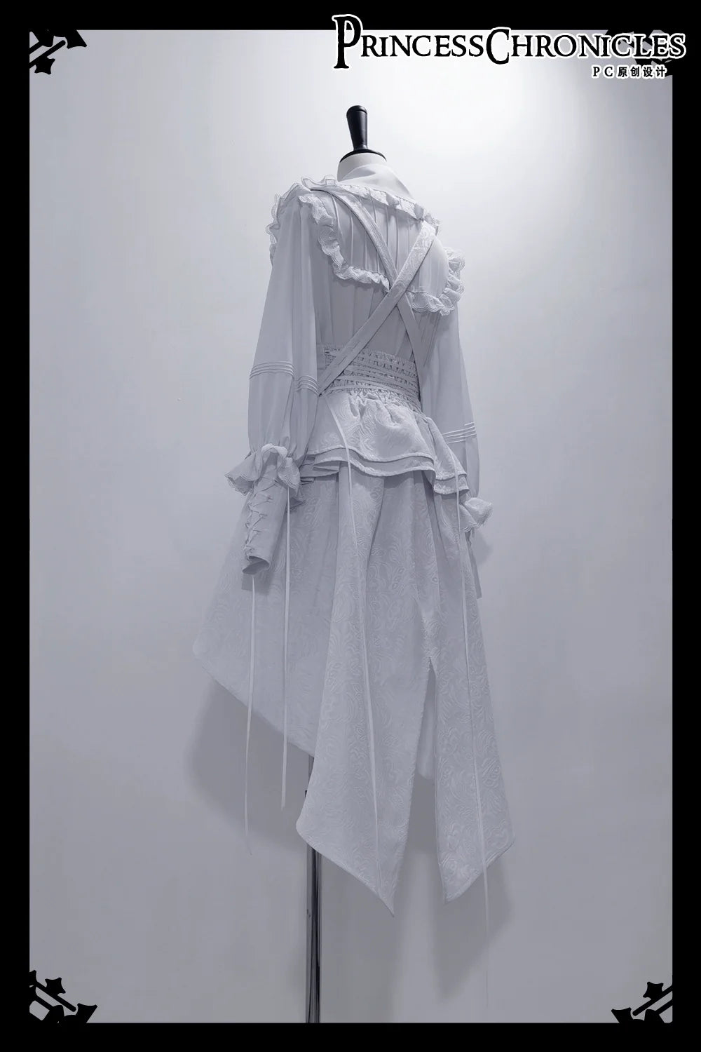 Rabbit Theater White Moonlight - Ouji Lolita Shorts Set, Rabbit Hat - image 21