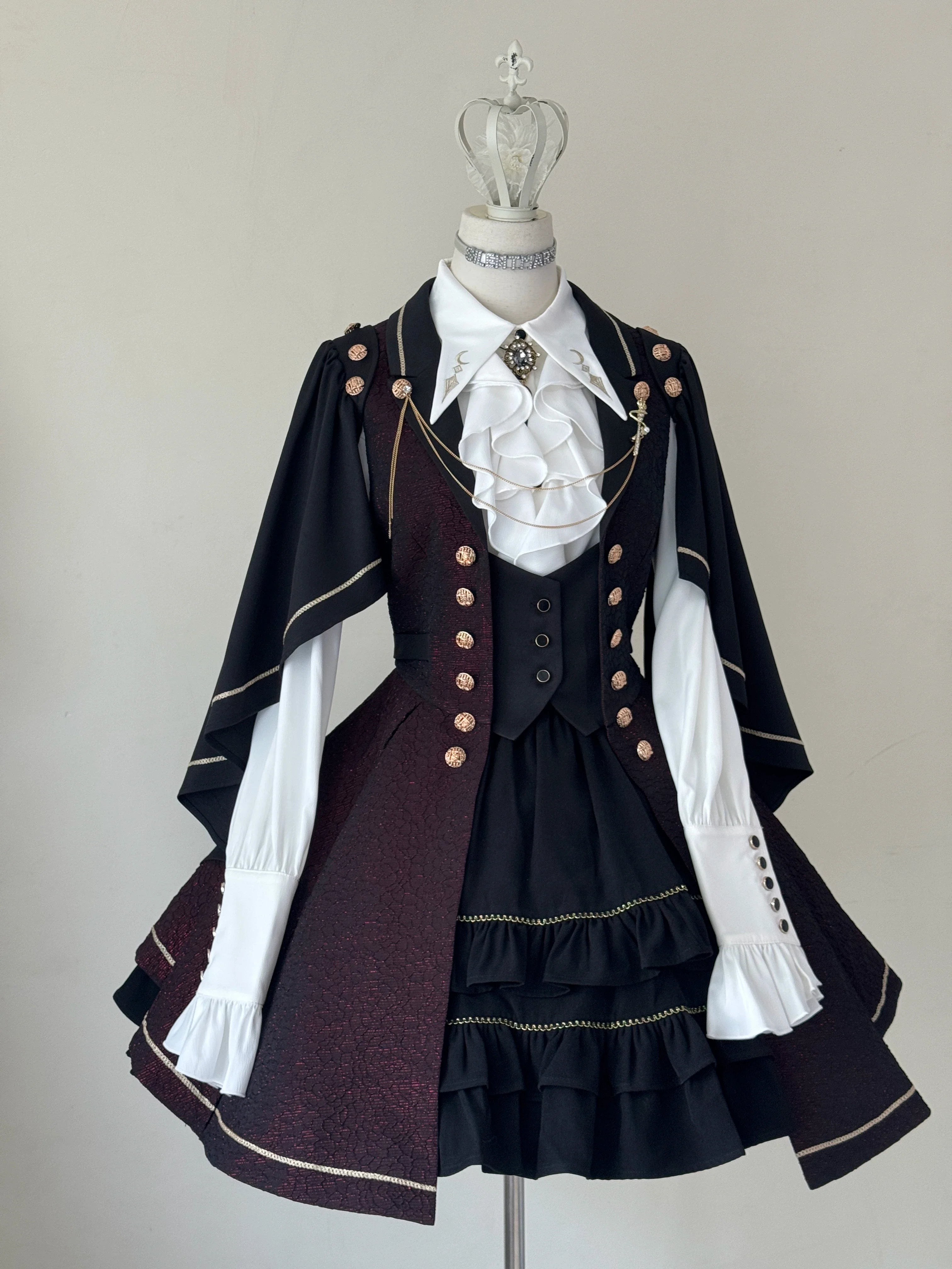 Fallen Moon Code - Retro Military Lolita Vest, Skirt and Pants Collection - image 22