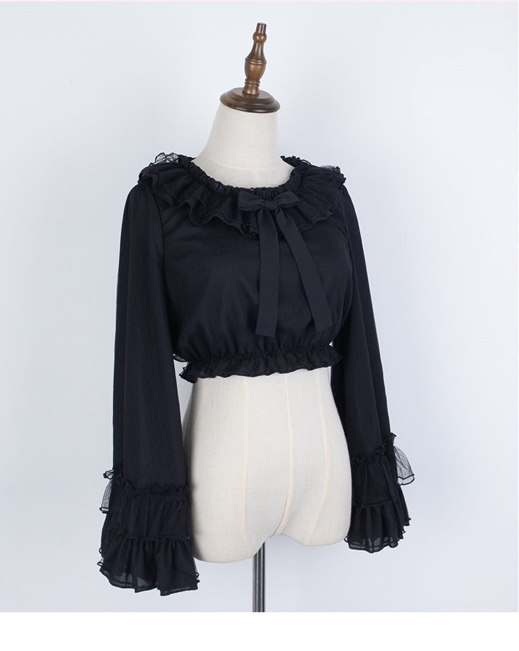 Cheese Chocolate Plus Size Lolita Long Sleeve Blouse - image 7