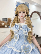 Shibuya Honey - Plus Size Sweet Lolita Plaid OP & JSK Dress - image 10