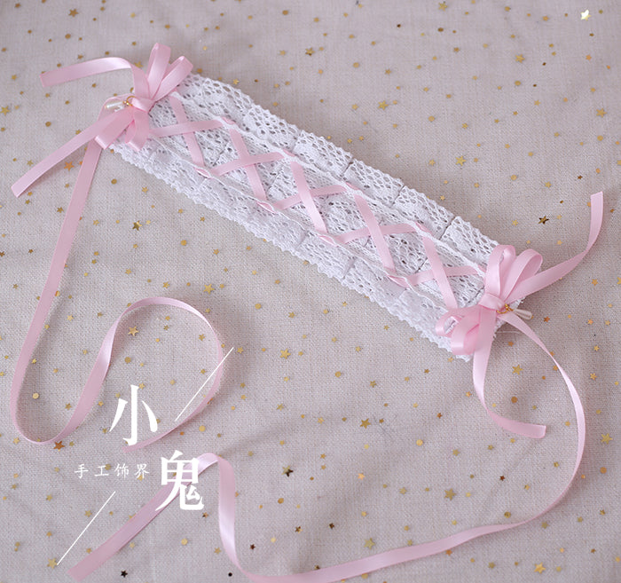 Japanese Style Sweet Lolita Lace Headband Multicolors - image 23