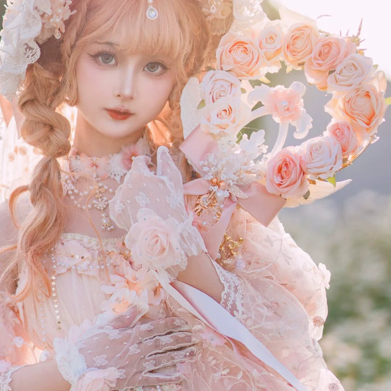 Spring Gift Box Pink Classic Lolita Handmade Lace Accessories - image 2