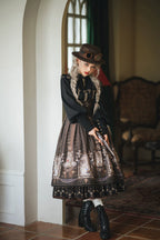 Demon Hunting Notes - Fishbone Gothic Lolita Skirt - image 11