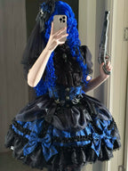 Spider Cross Knot Gothic Lolita Skirt and Blouse Set - image 6