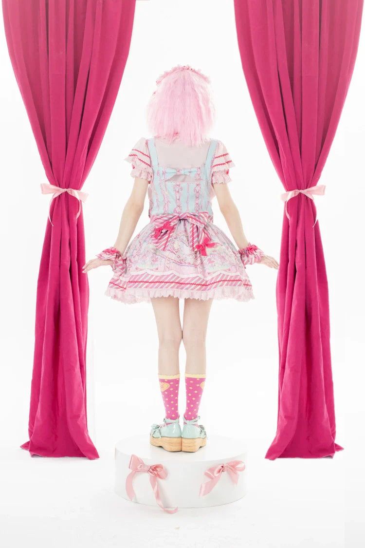 Candy Park Sweet Lolita Print Jumper Dress and Accessories - image 26