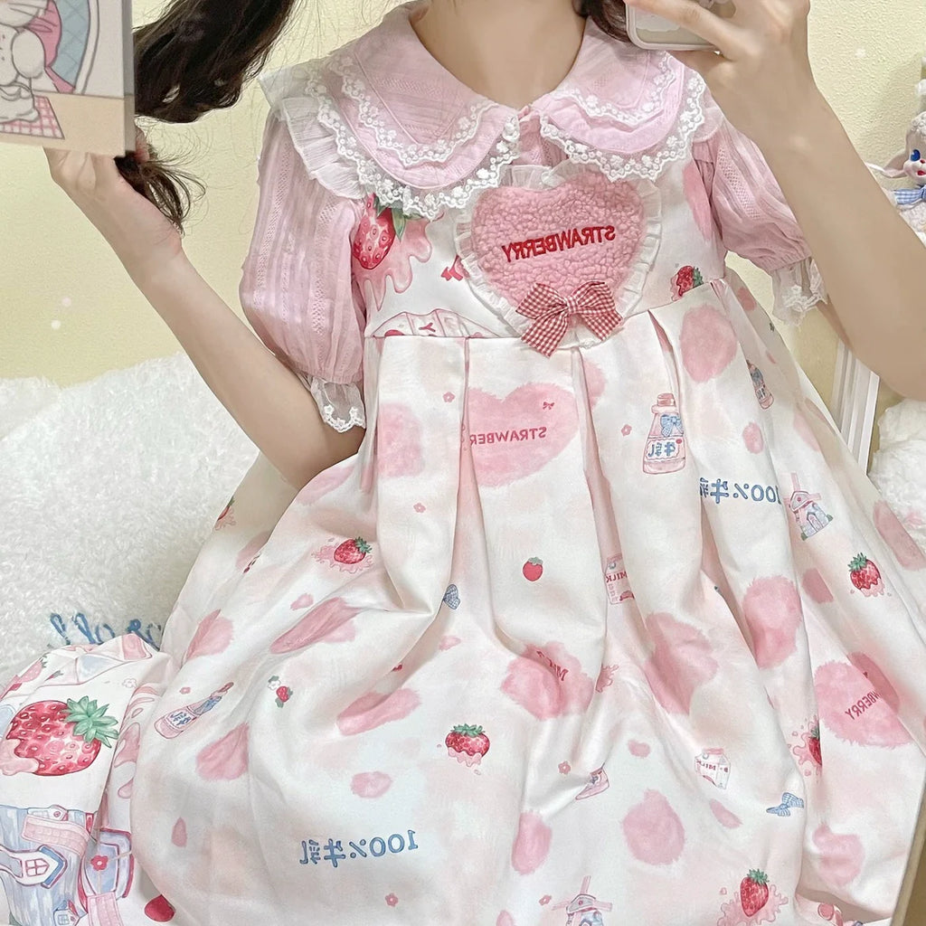Sweet Lolita Doll Collar High-Waisted Blouse - image 3
