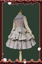 From Afar - Vintage Striped Peppy-Style Lolita JSK & Cape - image 20