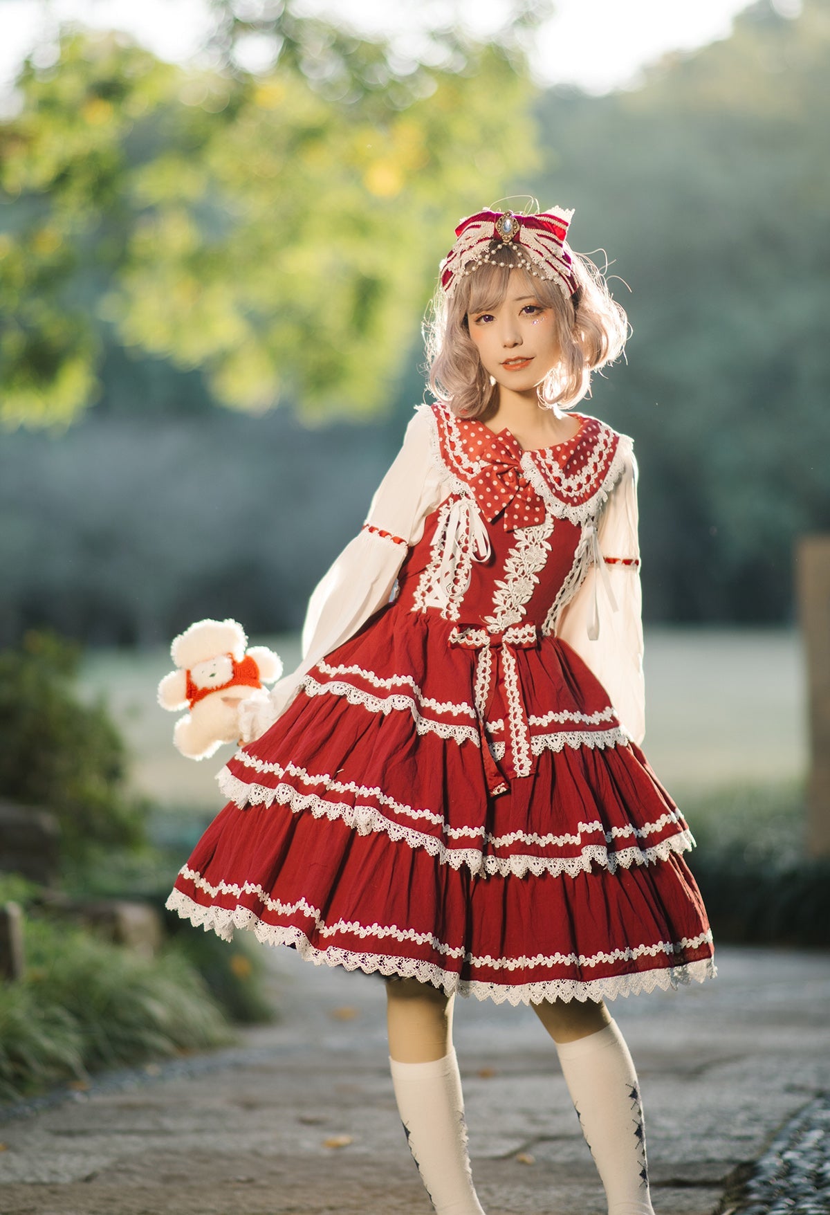 Cake Tree - Classic Lolita JSK Dress Tiered Lace Dress - image 2
