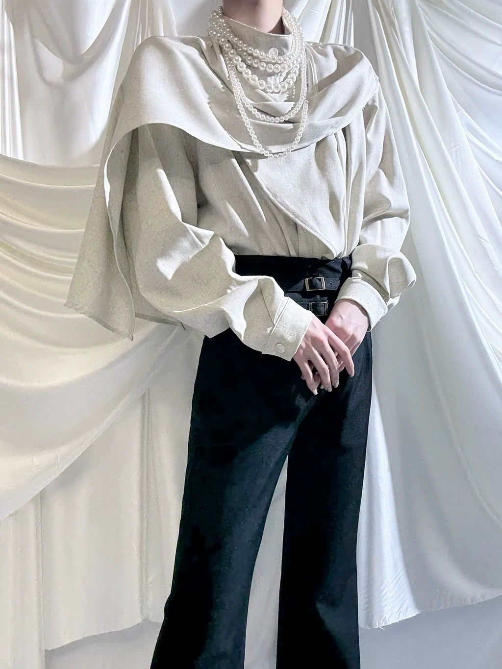 Winter Ouji Fshion Shirt & Pants, Cowl Neck Style - image 8