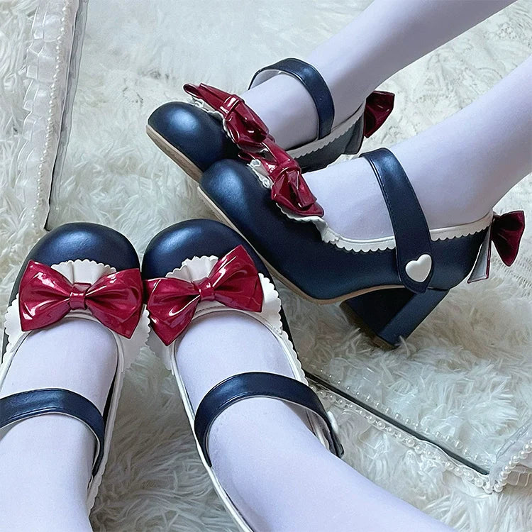 Elegant Lolita Heels Shoes Mary Jane Shoes - image 1