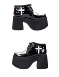 Gothic Lolita Cross Classic Platform Shoes - image 6