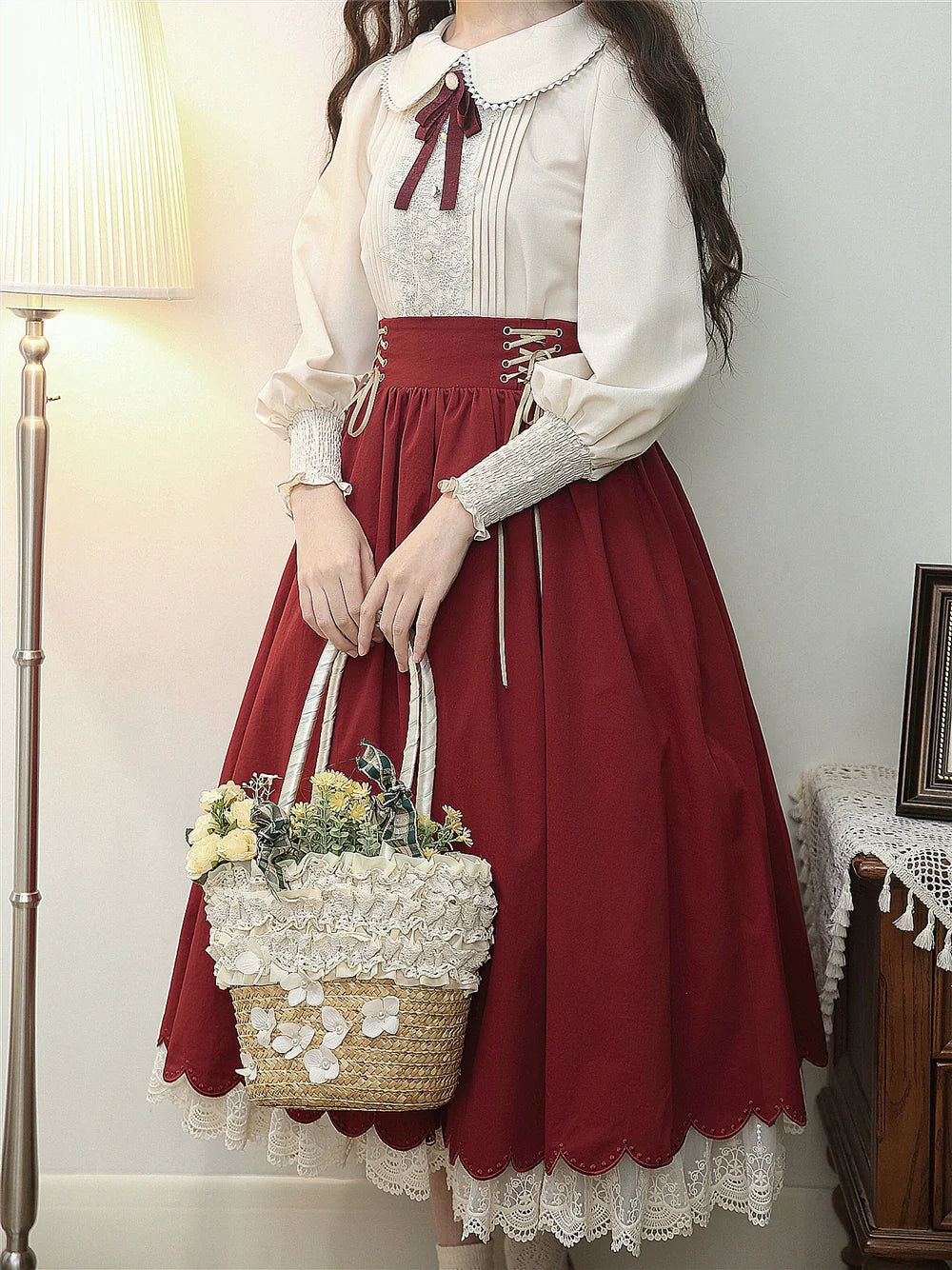 Countess's Autumn Travel - Vintage Lolita Shirt and Skirt - image 5