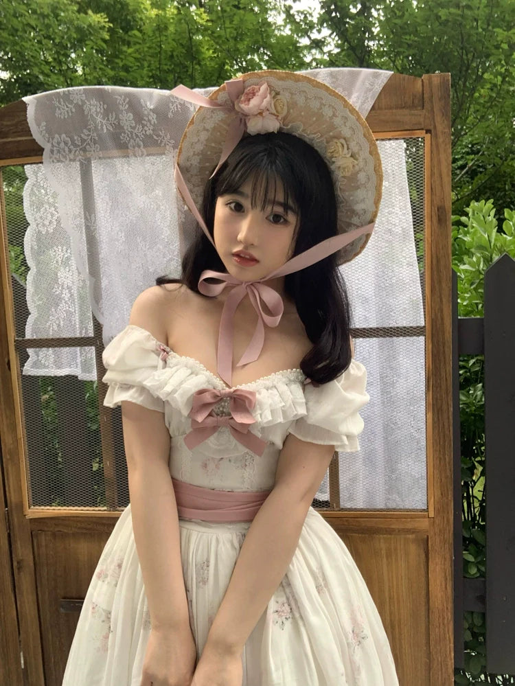 Elegant Floral Sweet Lolita OP Corset Accessory - image 30