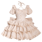Puff Rose - Sweet Lolita OP Princess Bow Trailing Lolita Dress - image 12