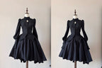 Shadow Hymn - Gothic Lolita Solid Shirt & Skirt, Side Zipper - image 8