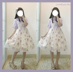 Jellyfish Meteor - Chiffon Fairy Jellyfish Printed Lolita JSK - image 15