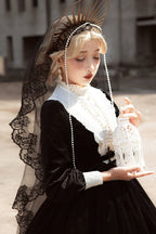 Vintage Elegant Velvet OP Dress - image 32