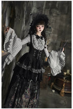 Raven's Night Song Oriental Gothic Lolita Dress Set - image 33