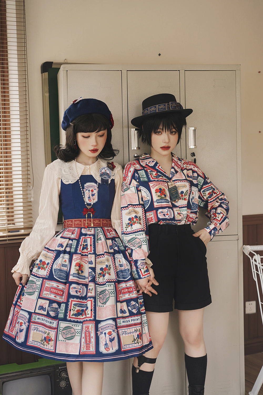 Strawberry Rose - Vintage American Casual Lolita JSK Dress - image 15