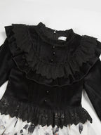 Dead Leaf Butterfly Gothic Lolita JSK and OP Dress Set - image 23
