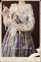 Xianbei - Sweet Lolita Chiffon Lantern Sleeve Cardigan with Bow - image 17