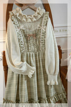 Green Fairy Tales Classic Plaid Plus Size Lolita JSK Dress - image 24